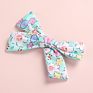 13 Colors Handmade Cotton Fabric Hair Bows Hair Clips for Girls Floral Plaid Knot Hairpins Baby Shower Gift