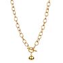 18K Gold Moon Star Lion Pendant Necklace Medallion Oval Link Chain Choker Layering Jewelry for Women Girls