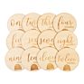 24 Double Sided Unique Designs Bonus Birth Announcement Sign Wooden Baby Monthly Cards
