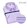 25 Short Sleeve Options 100% Cotton Rts Men's Business Formal Shirt Non Iron Dress Shirt for Men