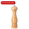 2 Size of Retro and Wood Colors Pepper Mill 5/8 Inch Salt and Pepper Grinder Set