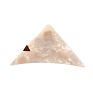 3.7 Inch 9.5Cm Luxury Women Large Tortoise French Metal Accessories Jaw Clamp Heart Celluloid Acetate Triangle Hair Claw Clip