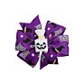 3 Inch Mini Halloween Hair Bows with Clips for Girls Handmade Ghost Pumpkin Pinwheel Hair Clips Hair Pin Accessories