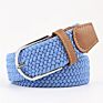 42 Colors Men Women Casual Knitted Pin Buckle Belt Woven Canvas Elastic Expandable Braided Stretch Belts Plain Webbing Strap