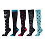 4 Pair Design High Running Travel Logo Nurse Nursing Socks Compression Set