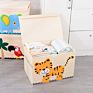 51.8*35.8*35.5Cm Foldable Organizer with Lid Oxford Fabric Cute Animal Washable Kids Toys Storage Box