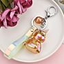 7 Colors Air Bubbles Unicorn Keychain Women Jewelry Acrylic Pendant Key Chains Car Handbag Accessories Keyring