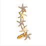 Aaa22 Rhinestone Women Earrings Ear Cuff Jewelry Gifts Wrap Earrings Butterfly Flowers Diamond Ear Clips