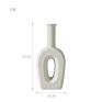 Abstract White Ceramic Vase Irregular Flower Vase Plant Handmade Art Porcelain Ceramic Vase Home Decor