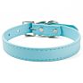 Adjustable Vegan Pu Leather Dog Collar with Buckle