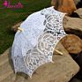 Ameliebridal Victorian Party Gifts Birthday Shower Handmade Wedding Decoration Bride Lace Umbrella Battenburg Lace Parasol
