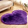 Area Faux Fur Bedroom Hairy Rug Dining Room 25# Fluffy Heart Shaped Anti-Skid Soft Fabric Love Shaggy Floor Mat Carpet Room