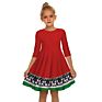 Arrivals Half Sleeve Red Black Plaid Print Dress Christmas Girls Dresses