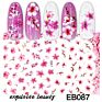 Arrivals Korea Nail Art Embossed Adhesive Non-Toxic Decorative Flower 3D Nail Sticker