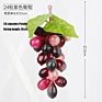 Artificial Grape Bunch Fake Grapes Vine Plastic Raisins Leaf Rattan Fruit Props Indoor Ceiling Decor Grape Leaves Artificial