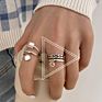 Aug Jewelry Mixed Mixed Batch Optional 925 Silver Female Old Vintage Jewelry, Opening Adjustable Thai Silver Ring