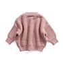 Autumn Newly Baby Girls Solid Color Cardigan Oversized Knit Kids Sweaters