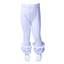 Baby Girls Boutique Stock Rts Ruffle Pants Solid Color Icing Leggings Kids Infant Long Ruffle Casual Pants