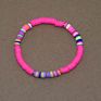 Beach Style Colorful Friendship Bracelet Teen Girls Cute Handmade Rubber Disc Bead Polymer Clay Bracelets Bangles Jewelry