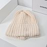 Beanie for Women Hat Knitted Acrylic Wool Hat Warm Cotton Bonnet Cap Female Hats for Girl