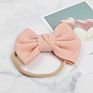 Big Bow Headwrap Baby Headband Top Knot Headbands Turban Newborn Head Band Girl Large Hair Bows Five Set for Kids