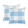 Black and White Farmhouse Decorative Square Checkers Throw Pillow Covers 18X18 Inches Buffalo Check Plaid Cushion Cover