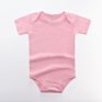 Blank Newborn Baby Girl Boy Clothes 100% Cotton Solid Color Short Sleeve Onesie Bodysuit