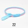 Blues Promotion Simple Double Colors Easter Basket Stuffers Fidget Toys Plastic Resin Zipper Bracelet for Children