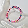 Bohemian Polymer Clay Tiny Bead Beach Anklet Handmade Adjustable Colorful Bracelet Vinyl Disc Anklet for Women