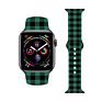 Buffalo Plaid Printed Strap for Apple Watch Bands Silicone, Replacement Designer Sports Band for Iwatch Bands 41Mm 45Mm