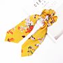 Butterfly Hair Tie Floral Print Bandana Personalized Designer Luxury Long Scarf Hair Scrunchies