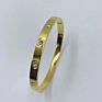 Camellia Rose Flower Diamond Jewelry Gold Plated Bracelet Rhinestone Bangle Bracelet for Women Wedding