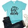 Casual Style Letters Short Sleeve round Neck Tops Women's Blouses & Shirts