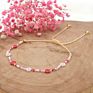Charm Daisy Flower Beads Bracelet Bangle for Women , Bohemia Handmade Crystal Seed Beads Daisy Bracelet