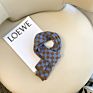 Checkerboard Children's Wool Scarf Knitted Korean Check Children Thick Warm Autumn and Women Baby Scarf Men Kids Scarf