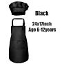 Children's Aprons Cooking Baking Chef Kids Kitchen Apron Chef Hat Set