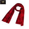 Chinese Red Scarf Cheapest Embroidery Free Sample Company Logo Neck Scarf Men