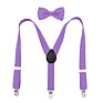 Classic Kids Boys and Girls Printed Polka Dots Suspenders with Bowties for Garments Accessories or Daily Decorations