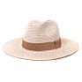 Classical Panama Fedora Straw Hat Women Wide Brim Roll up Hat Fedora Beach Sun Straw Panama Hat