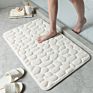 Cobblestone Carpet 3D Door Floor Mat Bath Mats Bathroom Absorbent Anti-Slip Mat