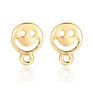 Color-Protected Copper Stud Earring Diy Jewelry Accessories Handmade Material Ring Square Curved Oval Large Geometry
