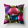 Colorful Crayon Sense Ripple Vortex Colorful Creative Cushion Peach Skin Pillowcase