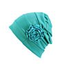 Colorful Women Chemo Cap Turban Headwear Church Hat Plain Single Flower Beanie