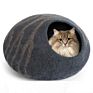Comfortable Warm Bed Funny Pet Cat Cave Natural Woolen Felt Kennel for Pet Dogs Bed Eco-Friendly Kitten Caves