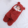Cotton Lamb Cashmere Comforter Super Soft Baby Wrap Swaddle Blanket Baby Sleeping Bag Newborn Organic