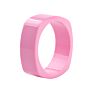 Customized Transparent Candy Colour Geometrical Square Shape Thick Cuff Resin Bangle