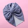Cute Bear Ear Bowknot Turban Hats Sweet Soft Elastic Caps for Newborn Baby Boy Girls Headwraps