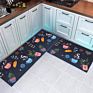 Cute Cartoon Sucking Water and Oil Kitchen Mats Kitchen anti Slip Mat Home Stain Resistance Kitchen Floor Mat Waterproof