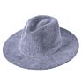 Design Adult Men Women Fedora Flat Wide Brim Chenille Solid Color Fedoras Hat Warm