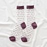 Design Design Transparent Toe Sock Crystal Lace Thin Crew Women Socks